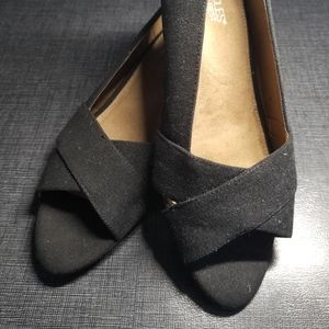 Aerosoles Cloth Peep-toe Shoes Size 12